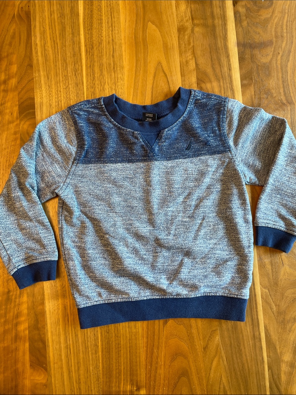 Boys Blue Heather Crewneck Sweater
